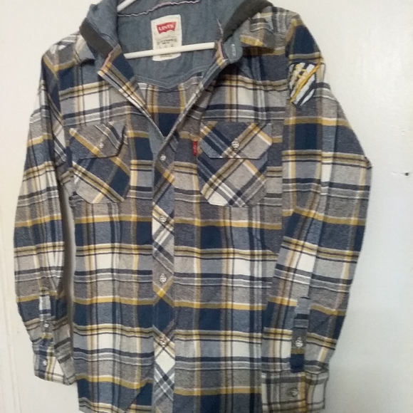 Levi's Flannel style Hoodie - Picture 2 of 4